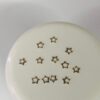 10pcs Tooth Gem Silver plated Hollow Star 3mm Flatback