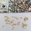10pcs Tooth Gems Preciosa® Golden shadow  Star 3mm Lead-Free  Gems Non hotfix foiled Austrian Rhinestones Flatbacks