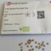 10pcs  Rubyscraft® Cubic Zirconia® 3mm Raised Flatback Star Golden shadow ref 1101