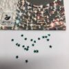 10pcs Tooth Gems Preciosa® 3mm Emerald Sparkly Star Lead-Free Gems Non hotfix foiled Austrian Rhinestones Flatbacks