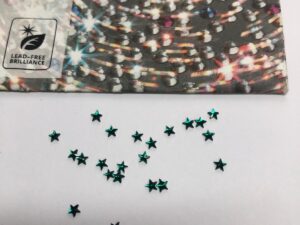 Alternative view of 10pcs Tooth Gems Preciosa® 3mm Emerald Sparkly Star Lead-Free Gems Non hotfix foiled Austrian Rhinestones Flatbacks