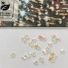 10pcs Tooth Gems Preciosa® Translucent AB  3mm Sparkly Star Lead-Free Gems Non hotfix foiled Austrian Rhinestones Flatbacks